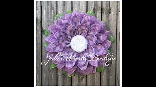 Spring Flower Tutorial  Facebook Live Replay  Burlap Wreath Tutorial [upl. by Elodea]