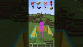 Spike Fall vs Different Mobs shorts meme minecraft [upl. by Anora784]