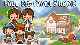 Fall Aesthetic 🍂🎃 Big Family Home 🧡 Toca Boca House Ideas 😍 TOCA GIRLZ [upl. by Nosille439]