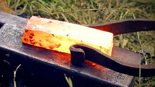 SMELTING AND FORGING BLOOMERY IRON Trollsky Knifemaking [upl. by Eves]