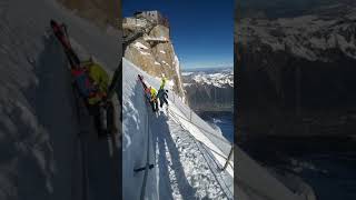 Descente de larête de lAiguille du Midi [upl. by Leslie]