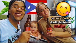 Trying PUERTO RICAN FOOD for the FIRST TIME [upl. by Sarena]