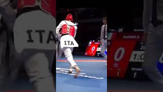 TKD KNOCKOUT KICK 🤕taekwondotaekwondokickstaekwondoknockoutstaekwondochallengetrendingshorts [upl. by Lamag]