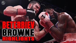 ARTUR BETERBIEV BLOODY KO Overcomes adversity vs Marcus Browne  FULL HIGHLIGHTS [upl. by Ellicott]