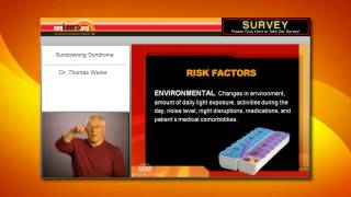 Sundowning Syndrome  Environmental Risk Factors [upl. by Varick]