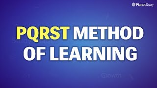 Study Technique  4  PQRST Method of Learning  Study Less Study Smart [upl. by Asus]