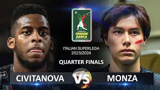 Quarter Finals of Italian Volleyball SuperLega 20232024  Civitanova vs Monza [upl. by Tench]