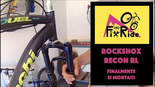 HOW TO Sostituzione Forcella Rockshox Recon RL  parte 3 MONTAGGIO FINALE [upl. by Hellene]