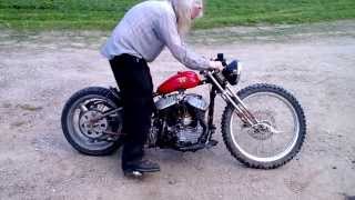 harley 45 kickstart magneto rat chopper racer WL 2 [upl. by Ubana]