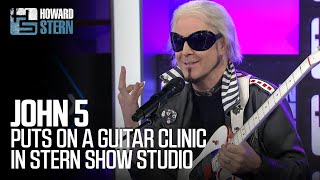 John 5 Puts on a Guitar Clinic in the Stern Show Studio [upl. by Allenrad]