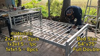 Detachable Bed making Step by Step bed size 54quotx75quot full double [upl. by Iznekcam]