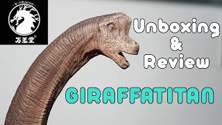 Giraffatitan brachiosaurus WDragon Unboxing amp Review en español [upl. by Dessma352]