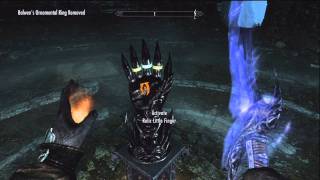 Daedric Gaunlet Relic in Midden Winterhold College [upl. by Ittap]