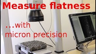 Automated flatness measurement for industry SURFACEINSPECT system  NOVACAM [upl. by Yroc53]