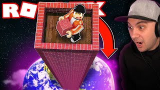 I Built Until I Reached SPACE In Roblox Tower Simulator [upl. by Ravilob115]