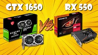 Unboxing e Review  GTX 1650 Comparando com a RX 550 [upl. by Faustine]