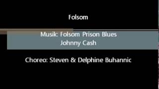 Folsom Line Dance Folsom Prison Blues  Johnny Cash [upl. by Marfe]