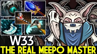 W33 Meepo The Real Meepo Master Show his Skills Dota 2 [upl. by Enenaj]