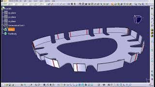 Adding joggles to frame in Part Design Catia v5 [upl. by Yremrej]