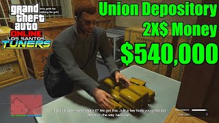 GTA 5 Online The Union Depository Heist Gold 2X Money [upl. by Llirpa]