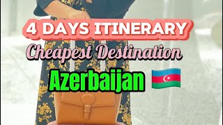 Azerbaijan 4 day itinerary  Cheapest Destination Azerbaijan  UAE to Azerbaijan [upl. by Cavallaro231]