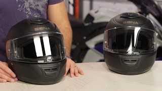 Sena Momentum BluetoothIntegrated Helmets Review at RevZillacom [upl. by Amasa833]