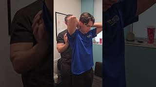 Chiropractic Adjustment  Standing Thoracic Lift [upl. by Bella]