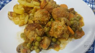 ALBÓNDIGAS A LA JARDINERA buenísimas y fáciles con Olla GM [upl. by Jayne]