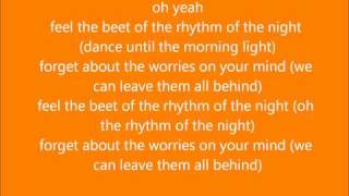 Rhythm of the night LYRICS [upl. by Enid]