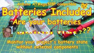 160 Arduino Battery 🔋 VCC Monitor  No external components required [upl. by Bela]