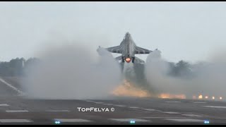 F16 Performs Fantastic TouchAndGo With Two Rolls [upl. by Eirual]