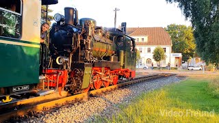 Rasender Roland  Ausfahrt Bahnhof Baabe Richtung Göhren [upl. by Janiuszck]