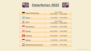 Osterferien 2022 [upl. by Ellac]