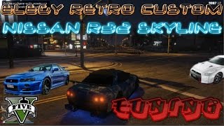 PRECIO ELEGY RETRO CUSTOM  TUNEADO GTA 5 ONLINE  Nissan r32 gtr skyline [upl. by Ariana]