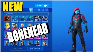 FORTNITE BONEHEAD SKIN w ALL POPULAR DANCE EMOTES [upl. by Dolf590]