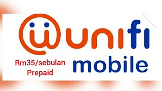 unifi mobile prepaid rm35 unlimited data internet sebulan [upl. by Yentuoc]