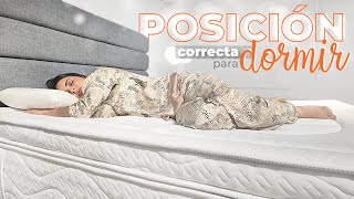 ¿Sabes cuál es la posición correcta para dormir [upl. by Gemina244]