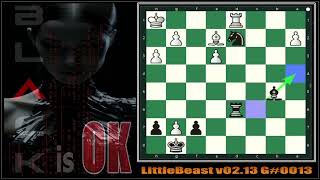 LittleBeast v0213  Sicilian Defense stockfish middlegametactics endgamestrategy chess [upl. by Atinahs]