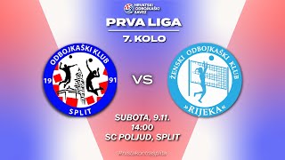 OK Split Ž  HAOK Rijeka CO 7 kolo Prva liga  seniorke 2425 [upl. by Bluhm]