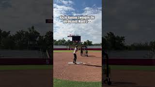 Right into the bleachers 👋 teamrawlings softball [upl. by Ettesil]