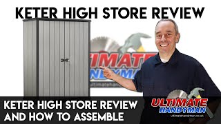 Keter High store review and how to assemble [upl. by Aihn]