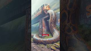 AI Nature Discovery  Anaconda vs Train  Amazon Jungle shorts trending wow [upl. by Medea]