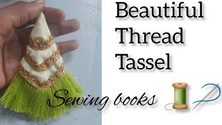 try this beautiful thread tassel design easy latkan designSewingBooks [upl. by Katzman]