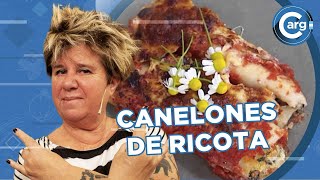 RECETA DE CANELONES DE RICOTA Y ESPINACA [upl. by Tannenbaum]