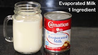 Homemade Evaporated Milk With 1 Ingredient by HUMA IN THE KITCHEN [upl. by Cecilius706]