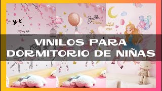 ✔ Diy Vinilos Decorativos para Pared Infantiles  Pegatinas para Pared de Dormitorio de Niñas [upl. by Nayrbo]