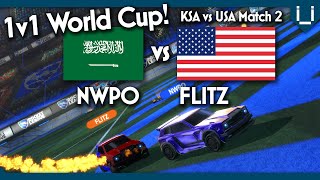 Nwpo vs Flitz  KSA vs USA  1v1 World Cup [upl. by Dianemarie]