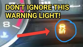 What Does Traction Control Warning Light Mean Dont Ignore This [upl. by Karlan]