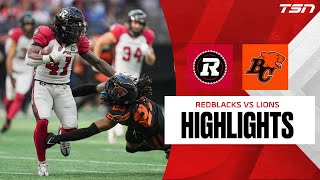 CFL WEEK 15 HIGHLIGHTS Redblacks vs Lions [upl. by Dorion338]