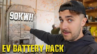 Hacking an EV Battery From a £90000 Car  DIY Vehicle to Grid [upl. by Aiyram]